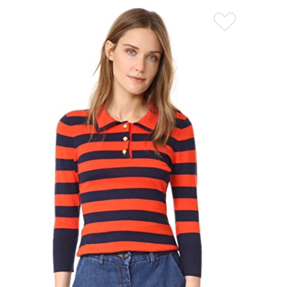FRAME Denim wool cashmere  “rugby” style sweater